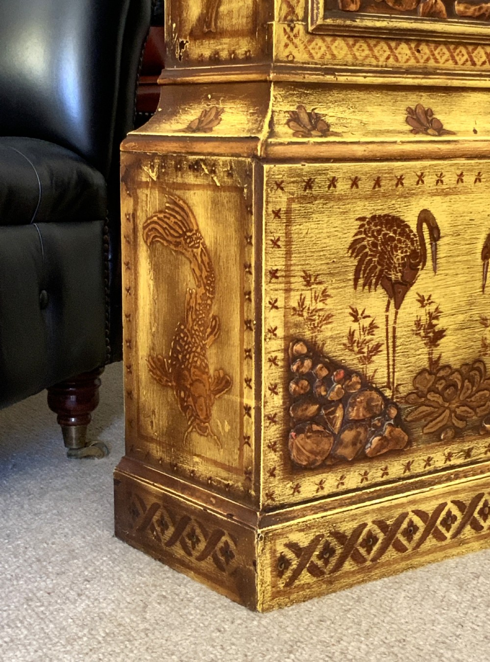 Superb 18thC Chinoiserie Longcase Clock By Jason Cox, Longacre, London for TLC View XV