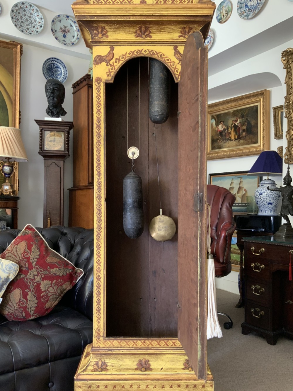 Superb 18thC Chinoiserie Longcase Clock By Jason Cox, Longacre, London for TLC View XVI