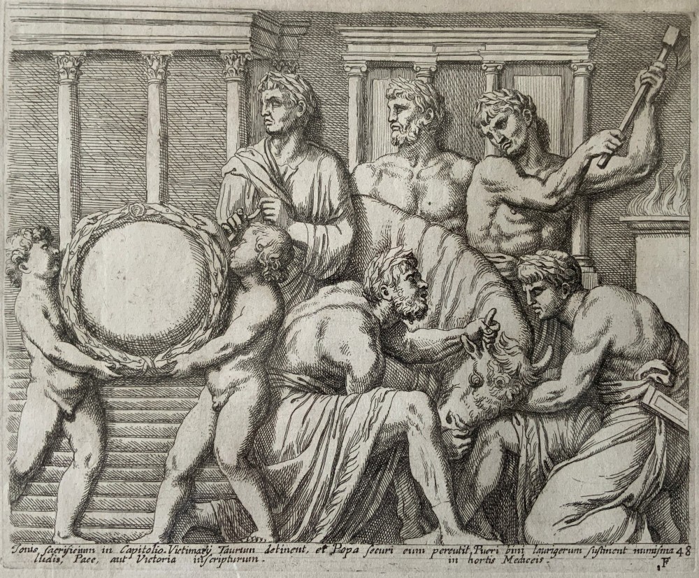 Important 17th-Century François Perrier (1590–1650) Etching Classical Antiquity