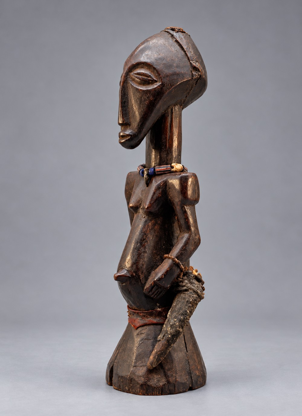 Antique African Songye Nkishi Power Figure – Tribal Carved Wood Sculpture