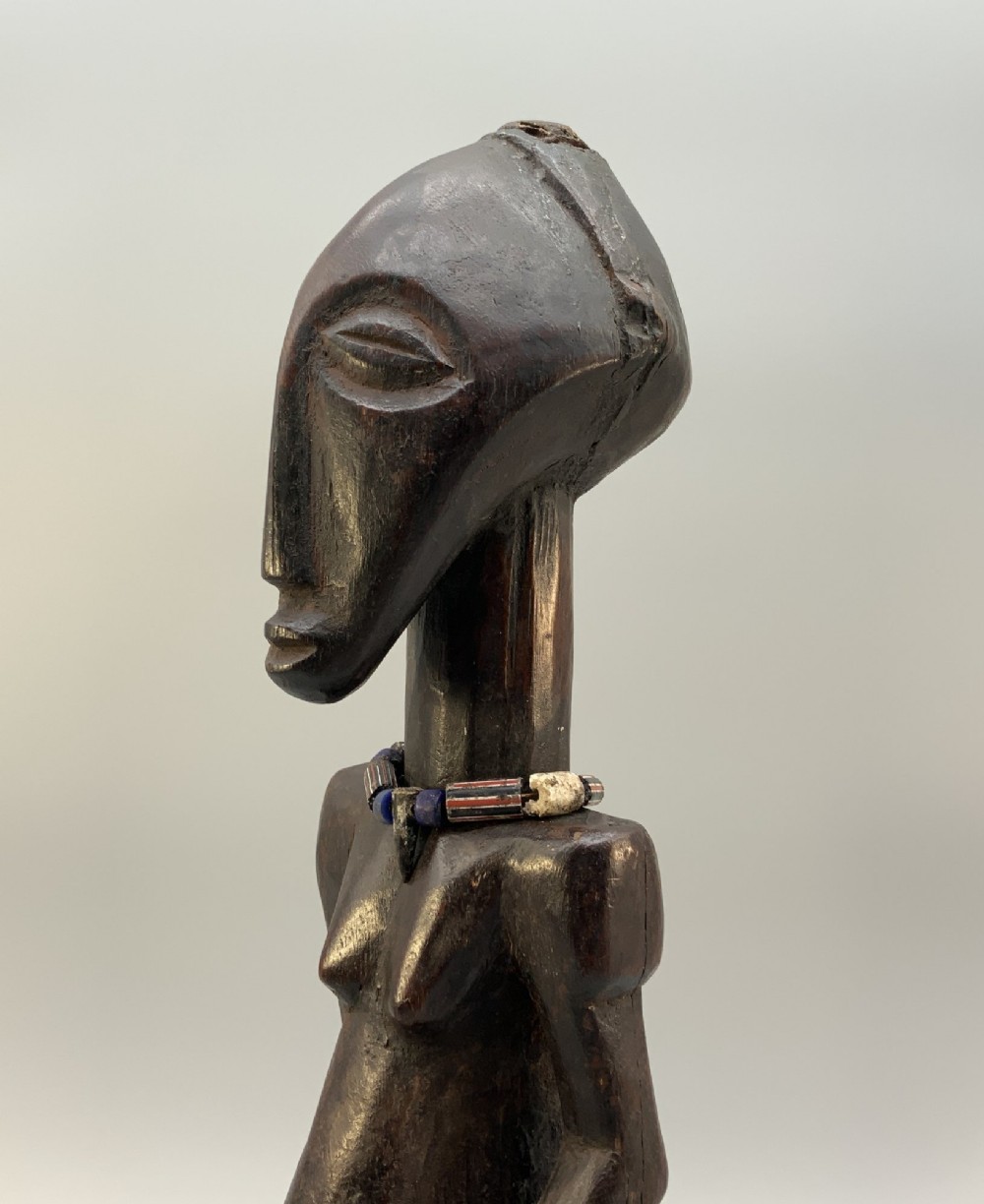 Antique African Songye Nkishi Power Figure – Tribal Carved Wood Sculpture View VI