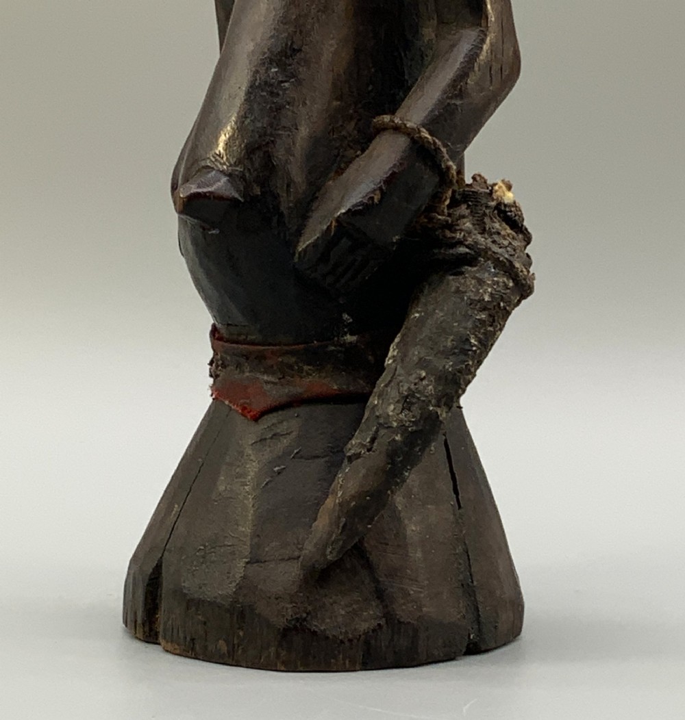 Antique African Songye Nkishi Power Figure – Tribal Carved Wood Sculpture View XIII