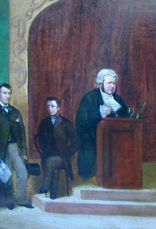 fig 1. A Scene from Trial by Jury by Gilbert and Sullivan, 19th Century English School