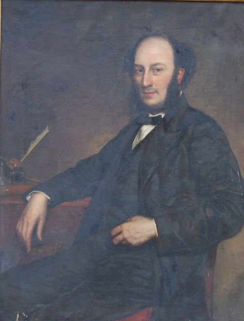 Portrait of  Gentleman Seated at His Desk by Eddis Eden Upton