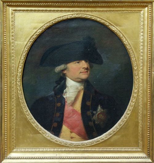 fig 2. Lemuel Francis Abbott 1760-1802 Portrait of George Macartney, 1st Earl of Macartney, KB 1737-1806 wearing a Tricorn Hat and the Order of the Bath