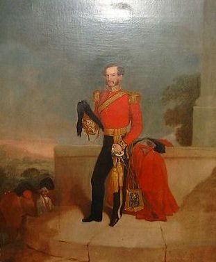 Robert Ker Porter 1777 - 1842,  an Officer of the 1st Kings Dragoon Guards His Attendant Holding His Charger