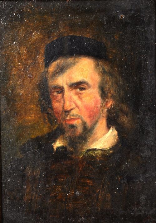 Attributed to Sir John Everett Millais, Bt  1829-1896  Portrait of Sir Henry Irving 1838-1905, in the Character of Shylock