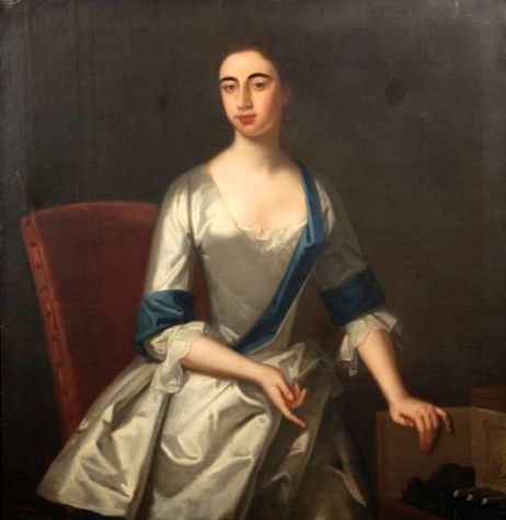 Attributed to Michael Dahl , Snr 1659-1743  
  

Portrait of Lady Frances Coningsby 1707- 1781, Seated by a Piano Forte
