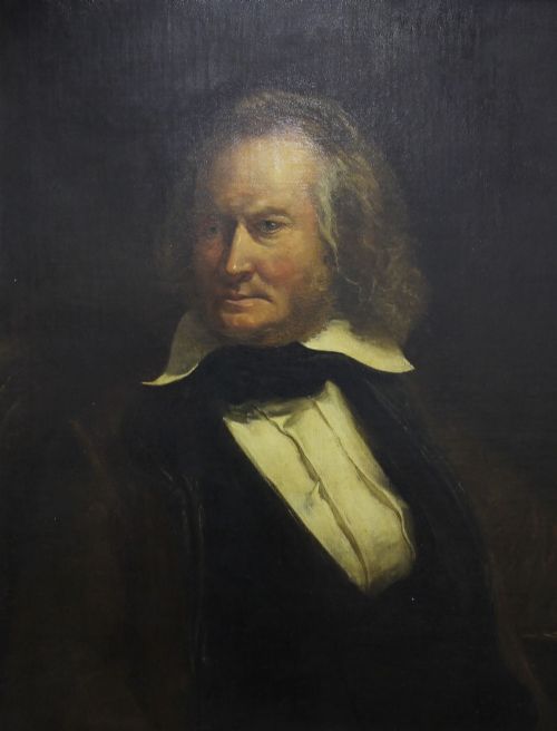 Portrait of Professor John Wilson of Ellerey, (Nom De Plume " Christopher North " ) 1785-1854  by Sir George Harvey, Prsa 1806-1876