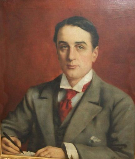 Circle of Sir Edward Poynter 1836 -1919   Portrait of Sydney George Holland, Second Viscount Knutsford 1855-1931