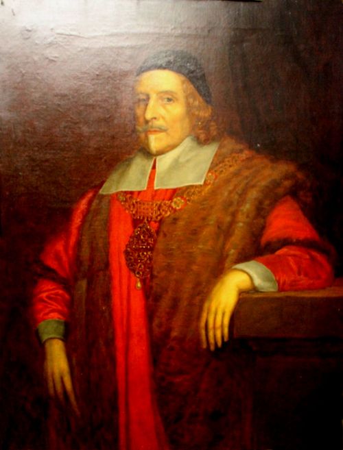 After Sir Anthony Van Dyck 1599-1641  Portrait of Sir Thomas Viner 1st Bt 1588 - 1665 in the Robes and Chain of Office of the Lord Mayor of London