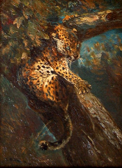 Cuthbert Edmund Swan, 1870-1931
A Leopard in a Tree