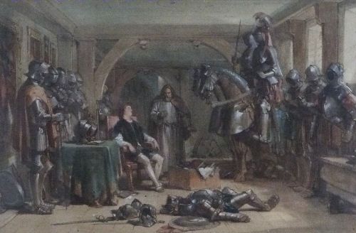 George Cattermole, 1800 - 1868
The Armourer's Gallery