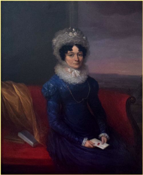ENGLISH SCHOOL 19TH CENTURYPORTRAIT OF CATHERINE HUTTON 1756 1846 WAS AN ENGLISH NOVELIST AND LETTERWRITER - ADDITIONAL PHOTO 1