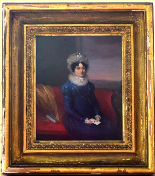 ENGLISH SCHOOL 19TH CENTURYPORTRAIT OF CATHERINE HUTTON 1756 1846 WAS AN ENGLISH NOVELIST AND LETTERWRITER - ADDITIONAL PHOTO 4