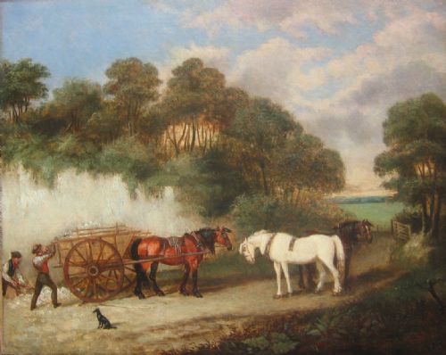 Augustus Samuel Boult, Fl. 1815- 1853
Labourers Quarrying and Loading Sand with Shire Horses