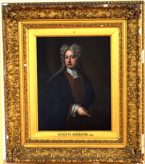 STUDIO OF SIR GODFREY KNELLER 1646 1723PORTRAIT OF JOSEPH ADDISON 1672 1719 ENGLISH ESSAYIST POET PLAYWRIGHT AND POLITICIANJOSEPH ADDISON - ADDITIONAL PHOTO 3