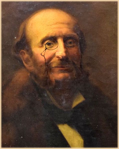 fig 1. Maurice Milliere (1871–1946)
Portrait of Jacques Offenbach (1819-1880) Composer, Cellist and Impresario
