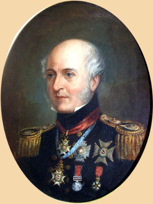 ENGLISH SCHOOL 19TH CENTURYPORTRAIT OF LIEUTENANTGENERAL SIR JOHN HARVEY KCB KCH 1778 1852 - ADDITIONAL PHOTO 1