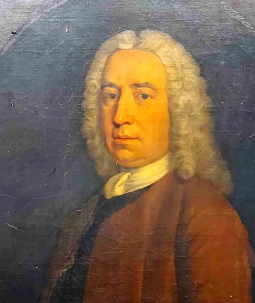 WILLIAM DENUNE 17151750PORTRAIT OF RICHARD OSWALD 16871763 OF SCOTSTOUNINSCRIBED SIGNED AND DATED ON THE REVERSE RICHD OSWALD ESQ OF SCOTSTOUN DE NUNE PINXIT 1747 - ADDITIONAL PHOTO 3