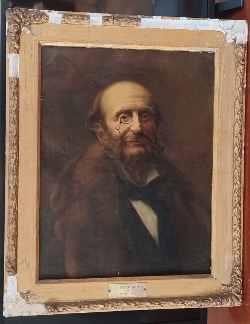 fig 5. Maurice Milliere (1871–1946)
Portrait of Jacques Offenbach (1819-1880) Composer, Cellist and Impresario
