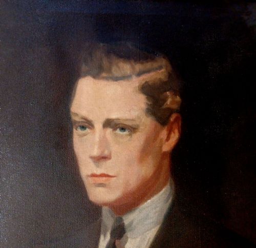 PORTRAIT OF EDWARD PRINCE OF WALES 18941972 WEARING A POPPY IN HIS LAPEL AND HOLDING A COPY OF A POPPY DAY REPORT BOOK - ADDITIONAL PHOTO 2