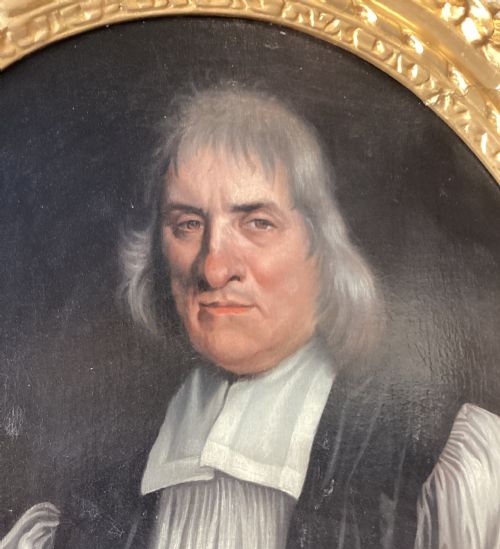 ROBERT MORE 17TH CENTURYPORTRAIT OF ROBERT FRAMPTON DD BISHOP OF GLOUCESTER 1622 1708THU 03 051691 1200INDISTINCTLY SIGNED PINXIT AND INSCRIBED AND DATED AETAT SUAE 68 1691OIL ON CANVAS7620 X 6350 CM 30 X 25 IN - ADDITIONAL PHOTO 1