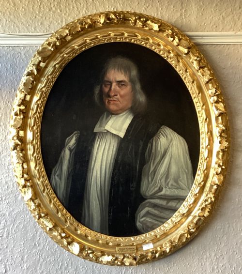 ROBERT MORE 17TH CENTURYPORTRAIT OF ROBERT FRAMPTON DD BISHOP OF GLOUCESTER 1622 1708THU 03 051691 1200INDISTINCTLY SIGNED PINXIT AND INSCRIBED AND DATED AETAT SUAE 68 1691OIL ON CANVAS7620 X 6350 CM 30 X 25 IN - ADDITIONAL PHOTO 3