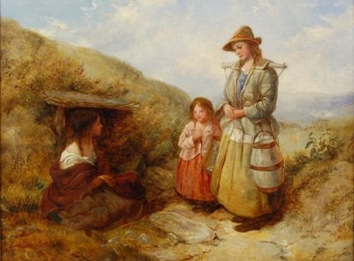 The Milkmaids Return , Edward John Cobbett 1815-1899