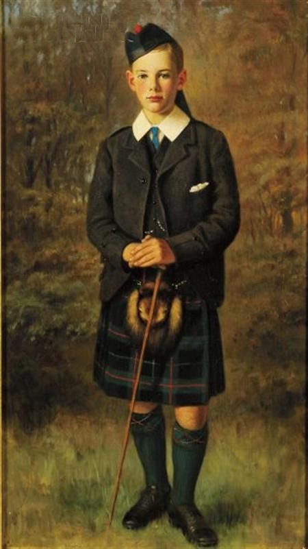Portrait of Reginald Gilbert Don Aged 14 by R St John Ainslie Died 1908