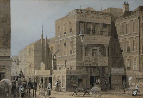The Exeter Exchange,  Popularly Known as Exeter Change by Thomas Hosmer Shepherd