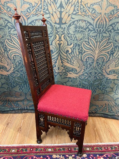 PAIR OF CAIRENE BAZAAR CHAIRS ATTRIBUTED TO LIBERTY CO - ADDITIONAL PHOTO 6