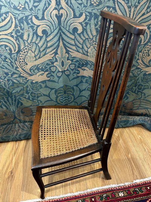 A PAIR OF ARTS AND CRAFTS NURSING CHAIRS - ADDITIONAL PHOTO 8