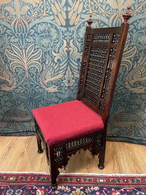 PAIR OF CAIRENE BAZAAR CHAIRS ATTRIBUTED TO LIBERTY CO - ADDITIONAL PHOTO 8