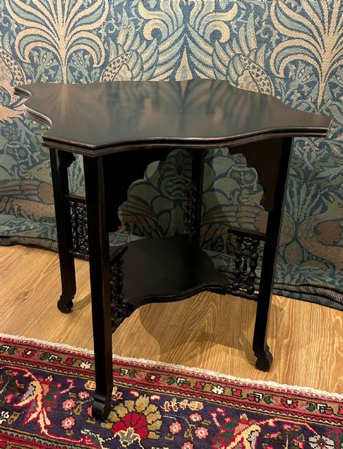 LIBERTY STYLE ANGLOMOORISH EBONISED TABLE - ADDITIONAL PHOTO 2