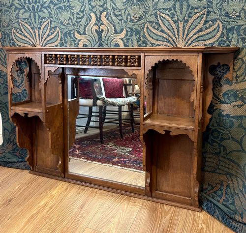 MOORISH STYLE OVERMANTEL ATTRIBUTED TO LIBERTY CO - ADDITIONAL PHOTO 1