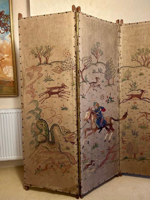 PERSIAN STYLE FOLDING ROOM SCREEN - ADDITIONAL PHOTO 1