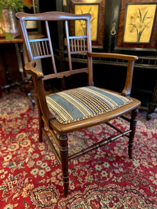AESTHETIC MOVEMENT BEDROOM CHAIR - ADDITIONAL PHOTO 1