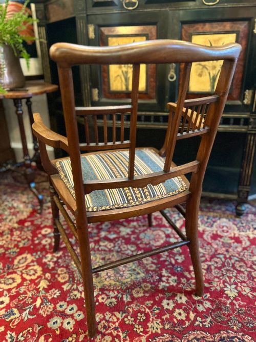 AESTHETIC MOVEMENT BEDROOM CHAIR - ADDITIONAL PHOTO 3
