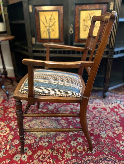 AESTHETIC MOVEMENT BEDROOM CHAIR - ADDITIONAL PHOTO 4