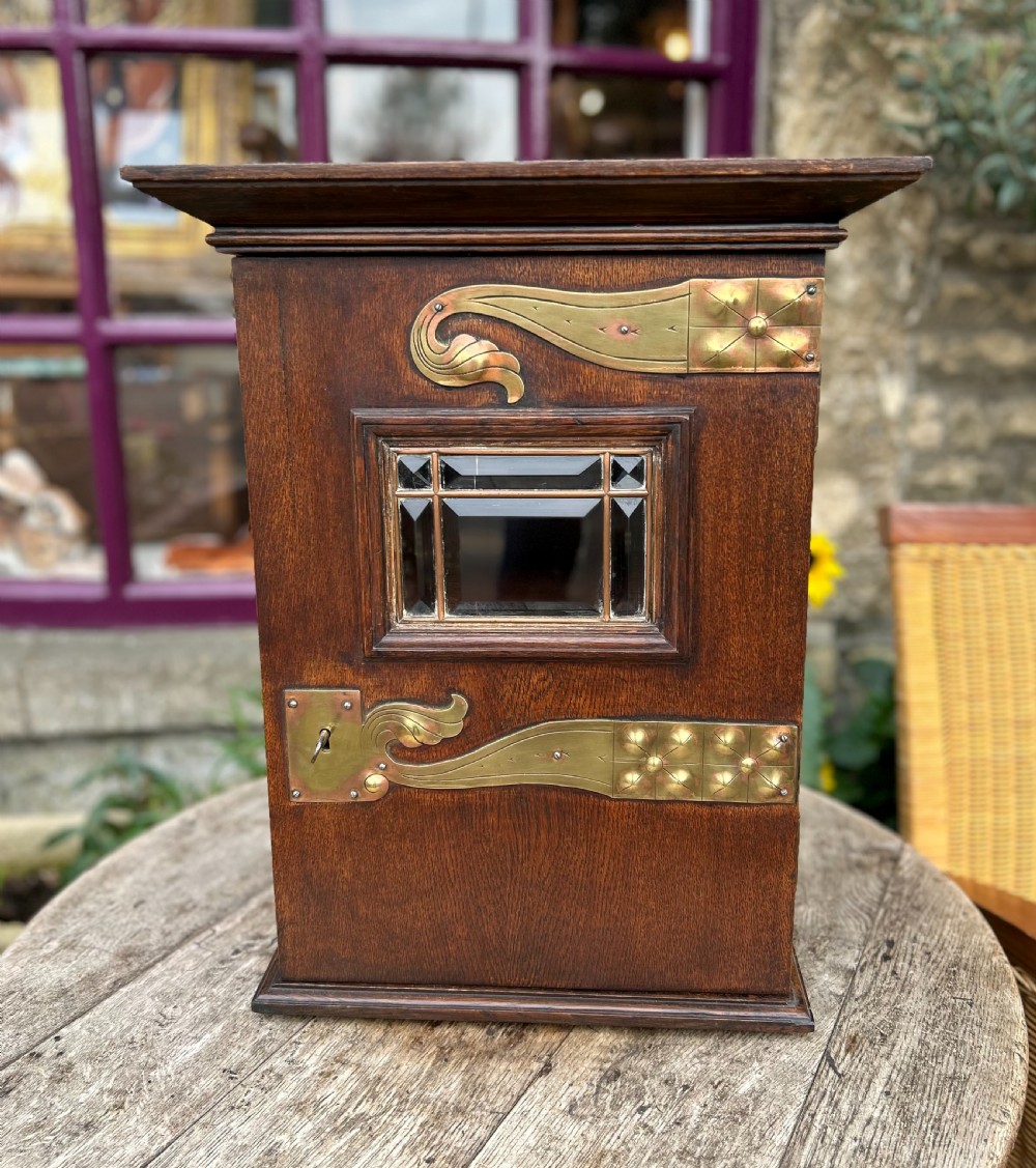 Jugendstil German Oak Hotel Post Box