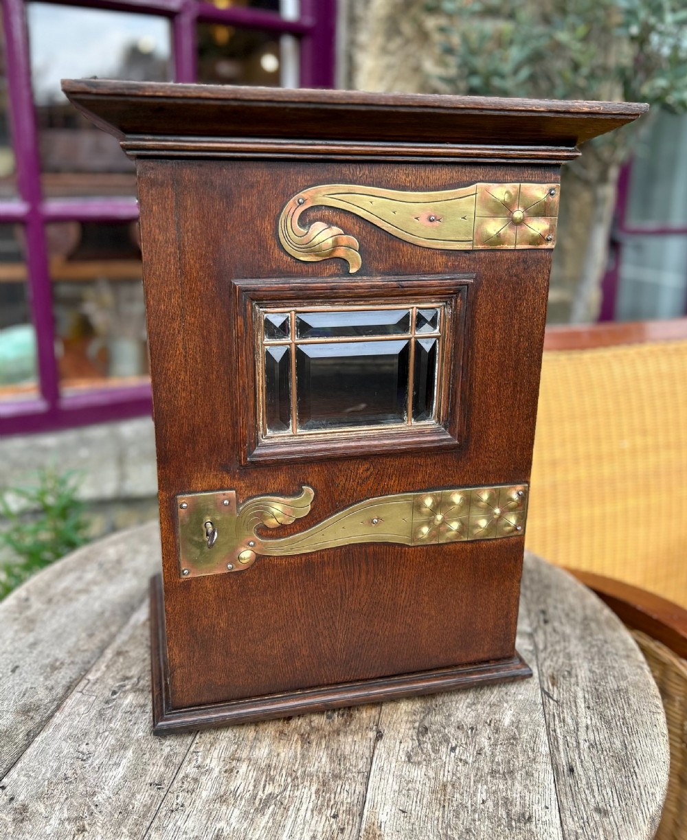 Jugendstil German Oak Hotel Post Box View II