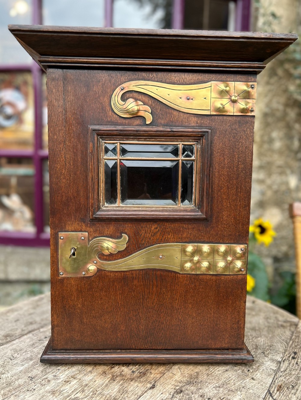 Jugendstil German Oak Hotel Post Box View V