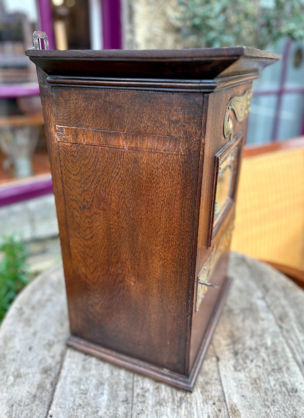 Jugendstil German Oak Hotel Post Box View VIII