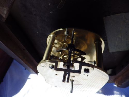 ENGLISH 1860S CONVEX FUSEE DROP DIAL WALL CLOCK - ADDITIONAL PHOTO 10
