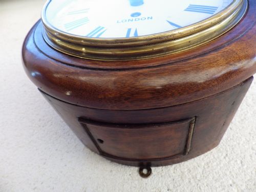 ENGLISH 8 MAPLE CO FUSEE DIAL CLOCK - ADDITIONAL PHOTO 9
