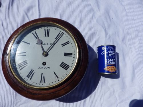 ENGLISH 8 MAPLE CO FUSEE DIAL CLOCK - ADDITIONAL PHOTO 10