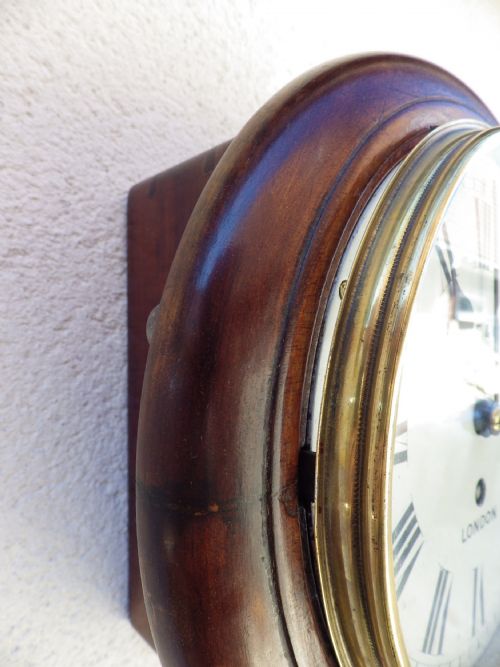 ENGLISH 8 MAPLE CO FUSEE DIAL CLOCK - ADDITIONAL PHOTO 1