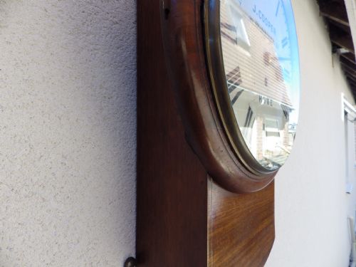 ENGLISH FUSEE DROP DIAL WALL CLOCK - ADDITIONAL PHOTO 3