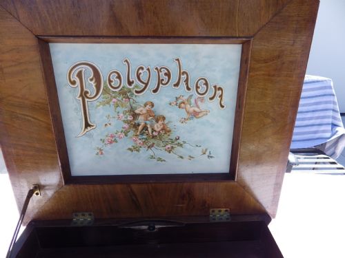 POLYPHON IN SOLID WALNUT MOVEMENT RESTORED WITH 30 DISKSRECORDS - ADDITIONAL PHOTO 4